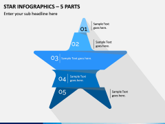 Star Infographics – 5 Parts PPT Slide 1