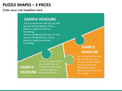 Puzzle Shapes – 3 Pieces PPT Slide 2