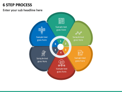 6 Step Process PPT slide 2