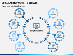 Circular Network – 8 Circles PPT slide 1