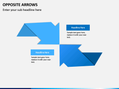 Opposite Arrows PPT Slide 10