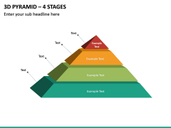 3d Pyramid – 4 Stages PPT Slide 2