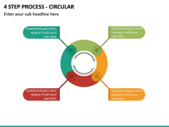 4 Step Process - Circular PPT slide 2