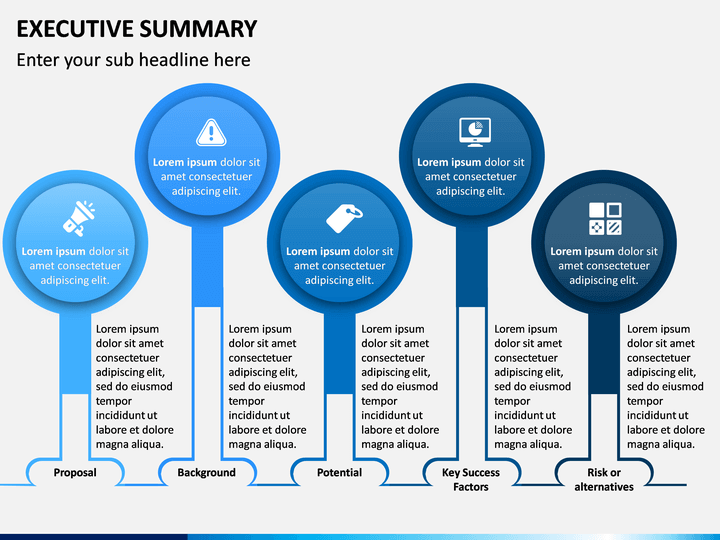 Executive Summary PowerPoint Template SketchBubble