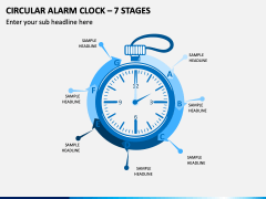 Circular Alarm Clock – 7 Stages PPT Slide 1