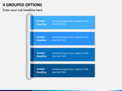 4 Grouped Options PPT slide 1