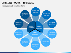 Circle Network 10 Stages PPT slide 1
