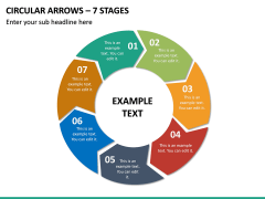 Circular Arrows – 7 Stages PPT Slide 2