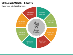Circle Segments – 8 Parts PPT slide 2