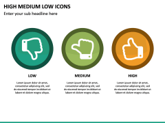 High Medium Low Icons PowerPoint Template | SketchBubble