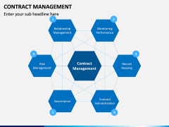 Contract management PPT slide 1