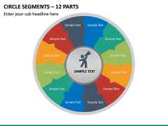 Circle Segments – 12 Parts PPT Slide 2