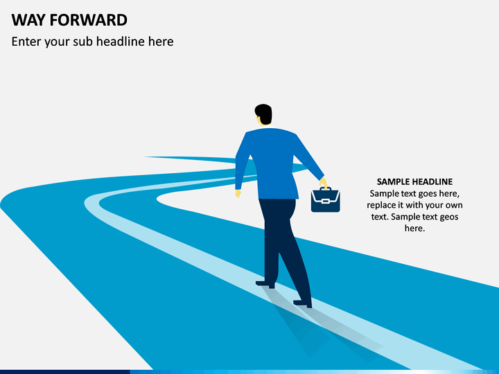 Way Forward PowerPoint Template SketchBubble