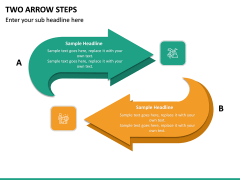 Two Arrow Steps PPT slide 2
