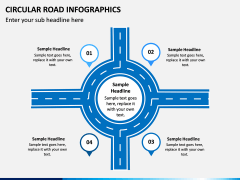 Circular Road Infographics PPT slide 1