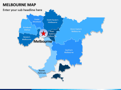Melbourne Map PPT Slide 1