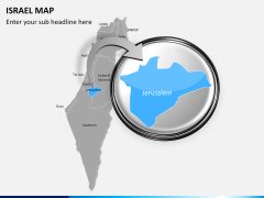 Israel Map PPT slide 12