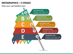Infographics – 5 Stages PPT Slide 2