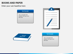 Books and paper PPT slide 7