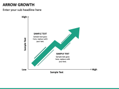 Arrow Growth PowerPoint Template | SketchBubble