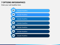 7 Options Infographics PPT Slide 1