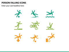 Person Falling Icons PPT Slide 3