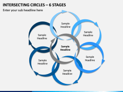 Intersecting Circles – 6 Stages PPT Slide 1