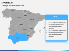 Spain map PPT slide 9
