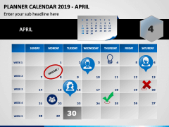 Planner Calendar 2019 PPT Slide 4