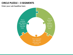 Circle Puzzle – 3 Segments PPT Slide 2