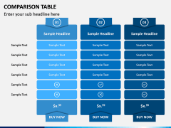 Comparison Tables PPT slide 9
