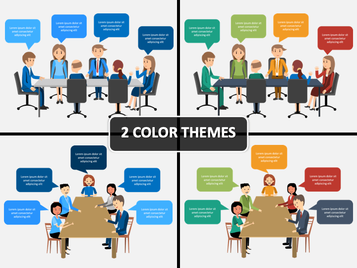 Team Meeting Powerpoint Template Sketchbubble