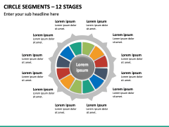 Circle Segments – 12 Stages PPT Slide 2