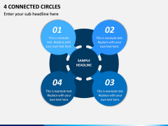 4 Connected Circles PPT Slide 1