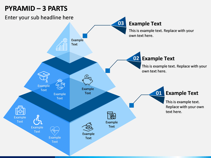 Pyramid – 3 Parts PPT Slide 1