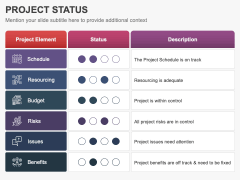 Project Status PPT Slide 1