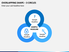 Overlapping Shape – 3 Circles PPT Slide 1