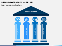 Pillar Infographics – 4 Pillars PPT slide 1