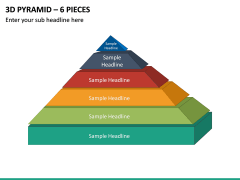 3d Pyramid – 6 Pieces PPT Slide 2
