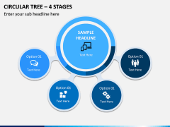 Circular Tree – 4 Stages PPT Slide 1