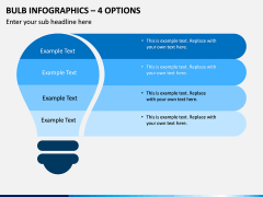 Bulb Infographics – 4 Options PPT Slide 1