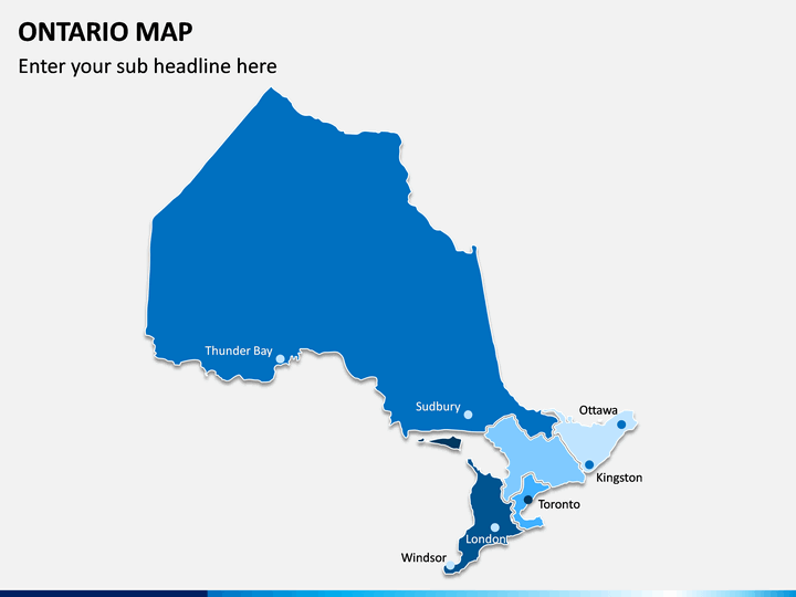 Ontario Map PPT Slide 1