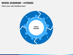 Wheel Diagram – 4 Stages PPT Slide 1