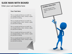 Slide man with board PPT slide 5