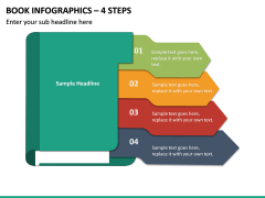 Book Infographics – 4 Steps PPT slide 2