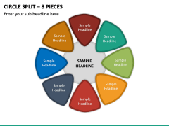 Circle Split – 8 Pieces PPT Slide 2