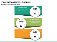 Stage Infographics – 3 Options PPT slide 2