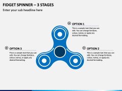Fidget Spinner – 3 Stages PPT Slide 1