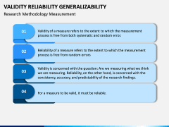 Validity Reliability Generalizability PPT Slide 14