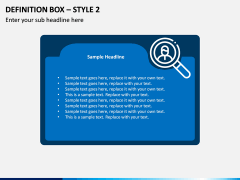 Definition Box – Style 2 PPT slide 1